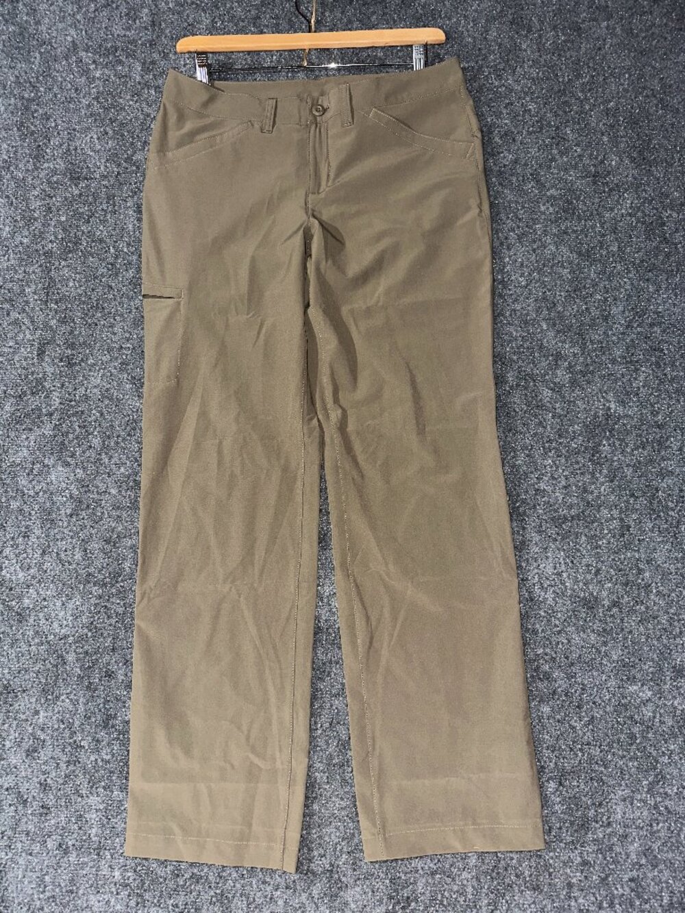 Eddie Bauer Travex Pants Womens 10  Convertible Leg Brown Stretch Cargo Pockets
